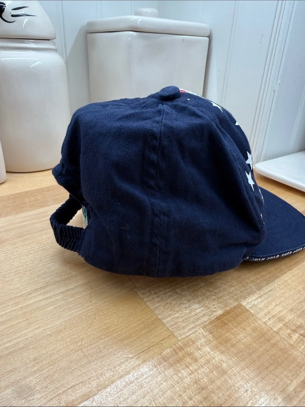 Kid’s American Flag Stars & Stripes Baseball Cap - Navy Red White Flat Brim